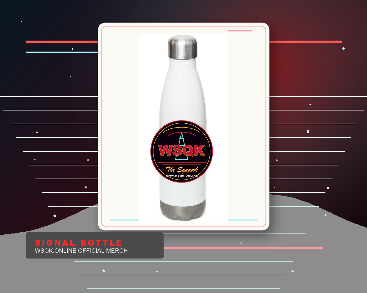 WSQK Round Logo Bottle